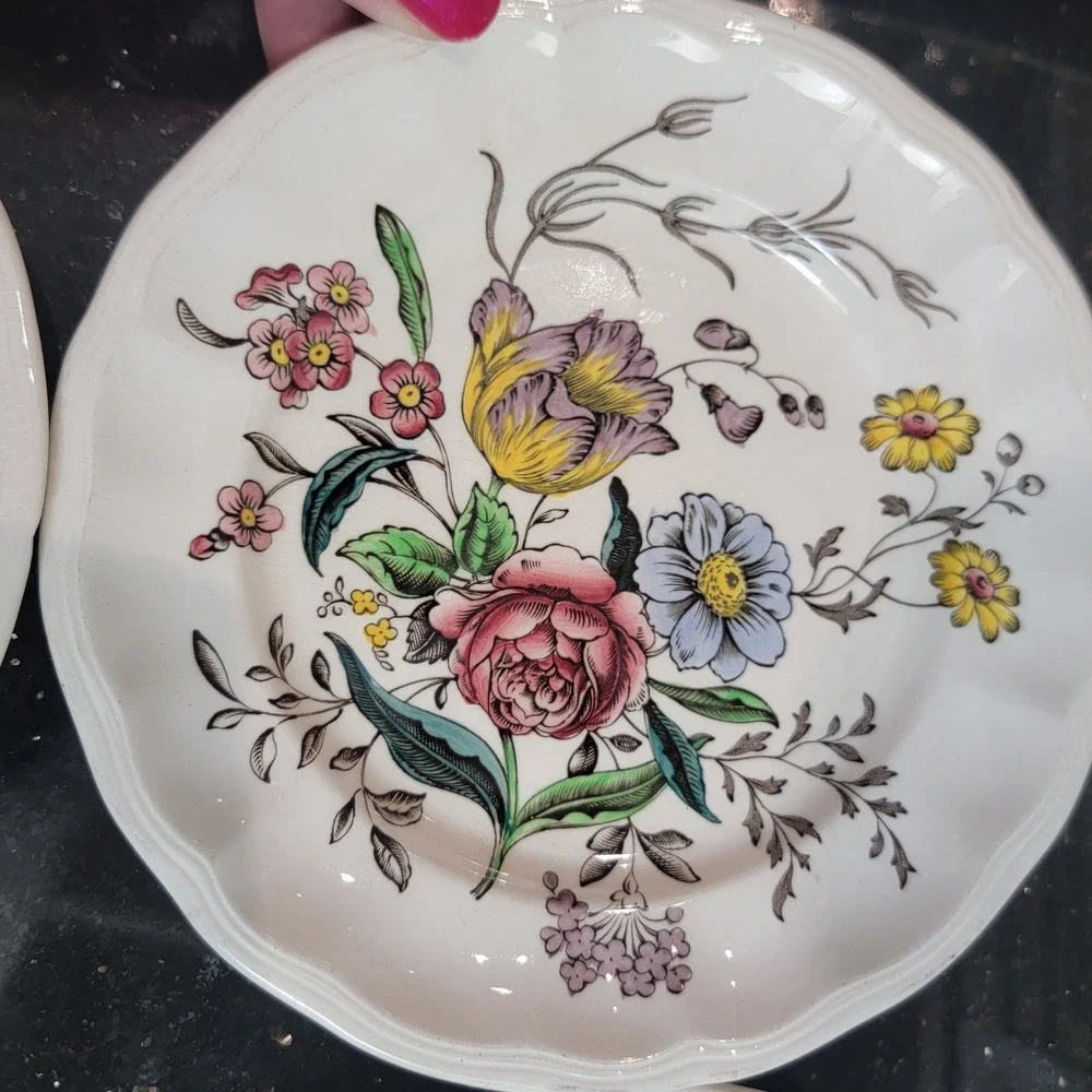 Spode Copeland Gainsborough S245J Bread Butter Plates 6.25 Inch Set of 4 England